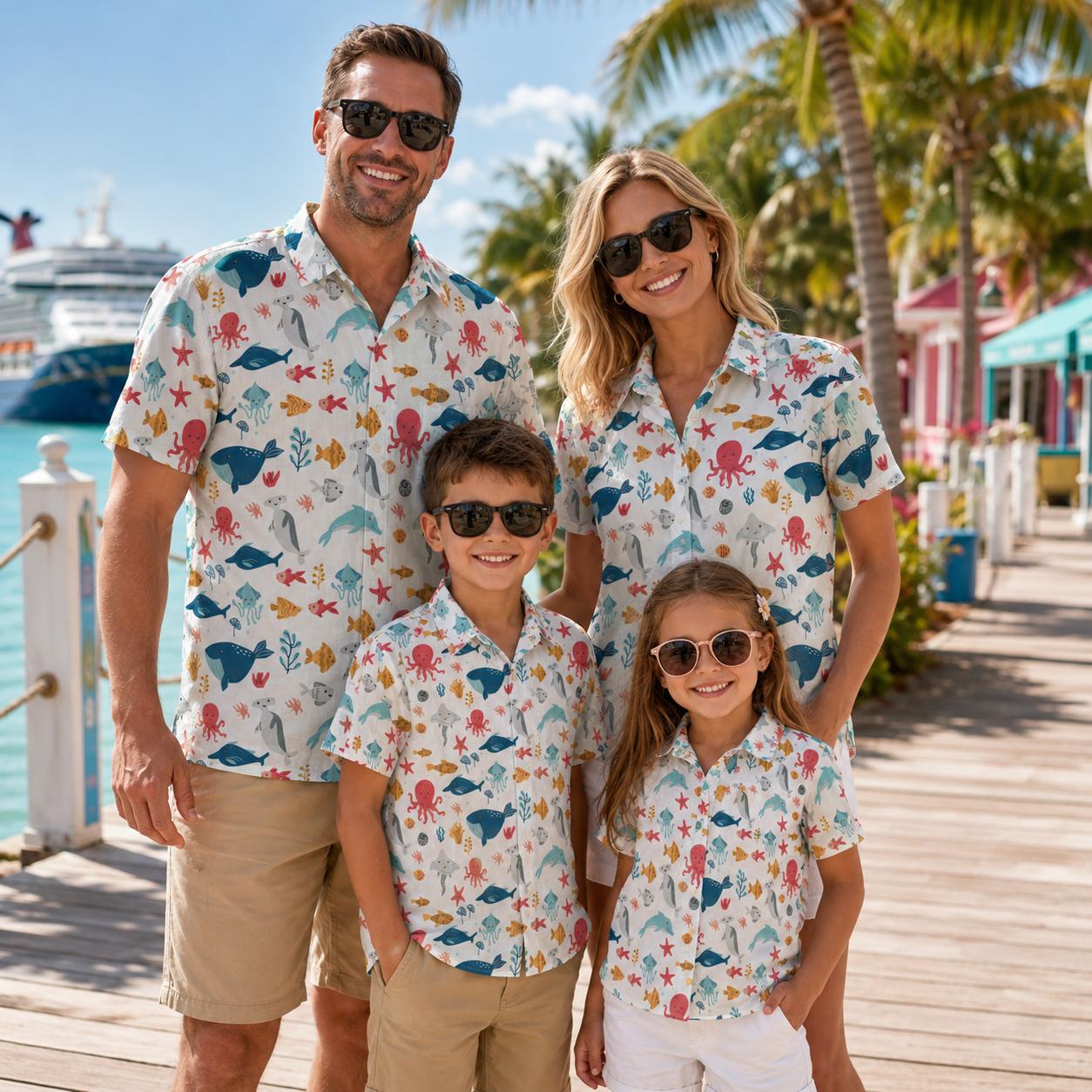Camicia Hawaiana per Bambini c - Family Tree Print recensione e prezzo