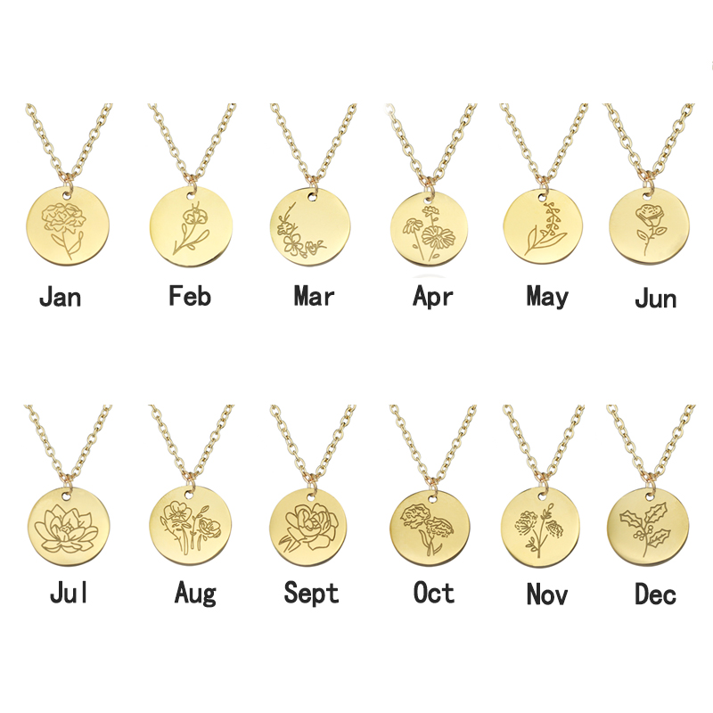 Collana con ciondolo irregolar - Birth Flower Necklace recensione e prezzo